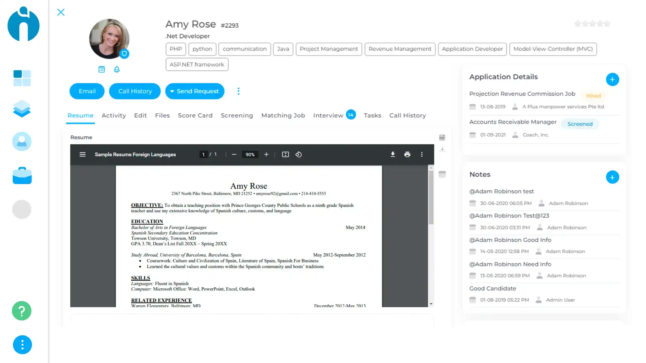 Applicant Tracking Smart App