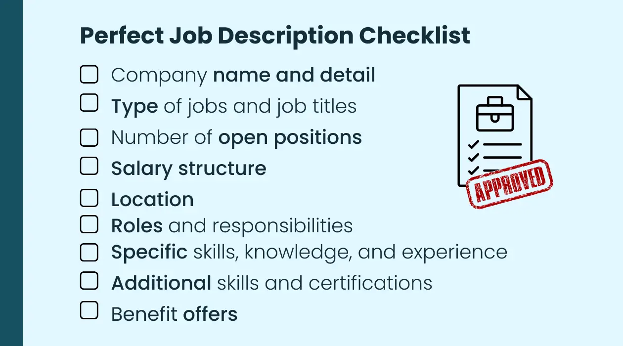 Perfect Job Description Checklist