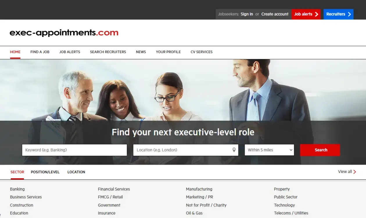 Exec-appointments - Executive Job board