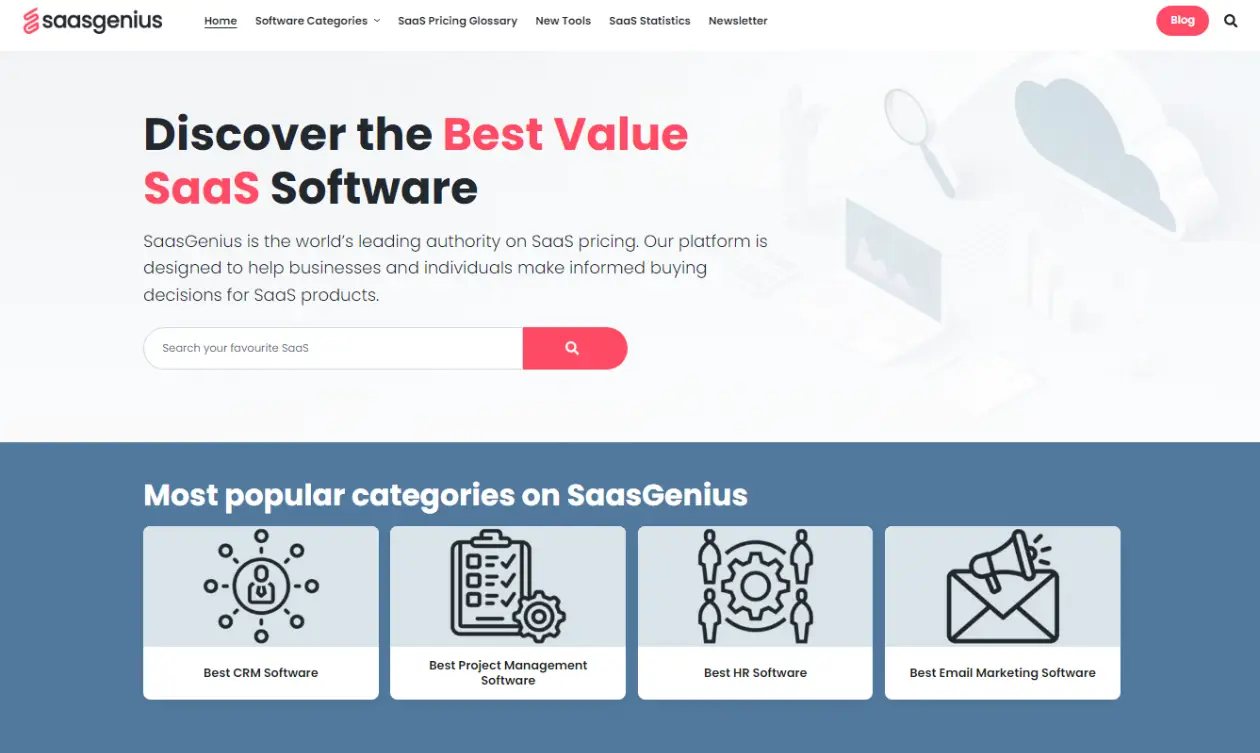 SaasGenius - Software Service Review Site