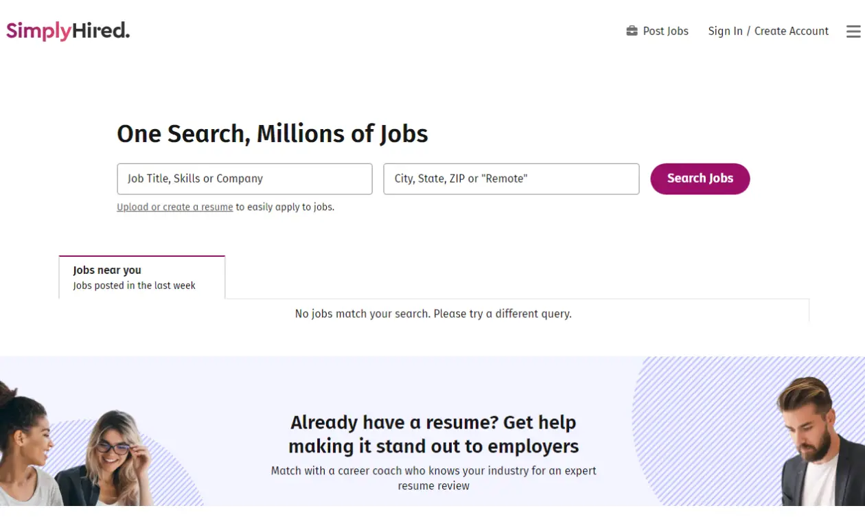 SmiplyyHired - Job Posting Site